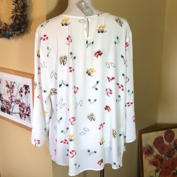 VAN HEUSEN size XXL SHOEGAL Graphic Shoes Heels Graphic Print Ruffle $64 NEW - Picture 4 of 16